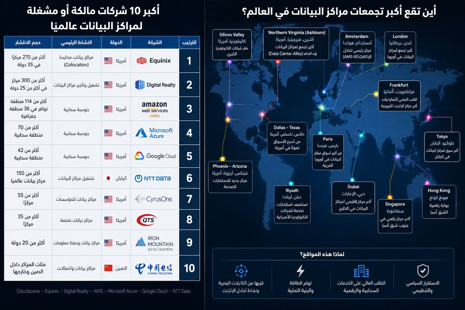 الكوكب للبيع من يشترى العالم قطعة قطعة (2).. من يملك عقول الإنترنت؟.. سباق عالمى للسيطرة على مراكز البيانات.. شركات التكنولوجيا تستثمر مئات المليارات.. واستهلاك الكهرباء يقترب من استهلاك دولة كاملة بحلول 2030
