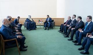 ممثل صاحب السمو سمو ولي العهد يلتقي في نيويورك رئيس وزراء العراق
