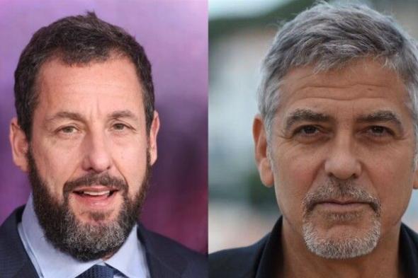 شاهد .. جورج كلوني وآدم ساندلر يلتقيان لأول مرة في هذا العمل
