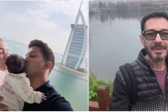 شاهد .. «أنا بقيت جدو».. أحمد زاهر يحتفل بوصول حفيدته الأولى من ليلى وهشام جمال