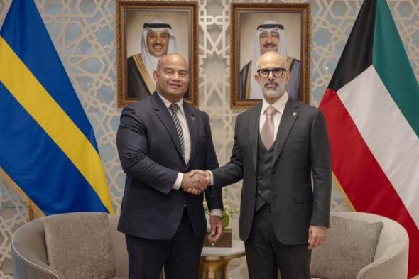 وزير الخارجية بحث مع رئيس جمهورية ناويرو تعزيز العلاقات الثنائية وتطويرها بمختلف المجالات